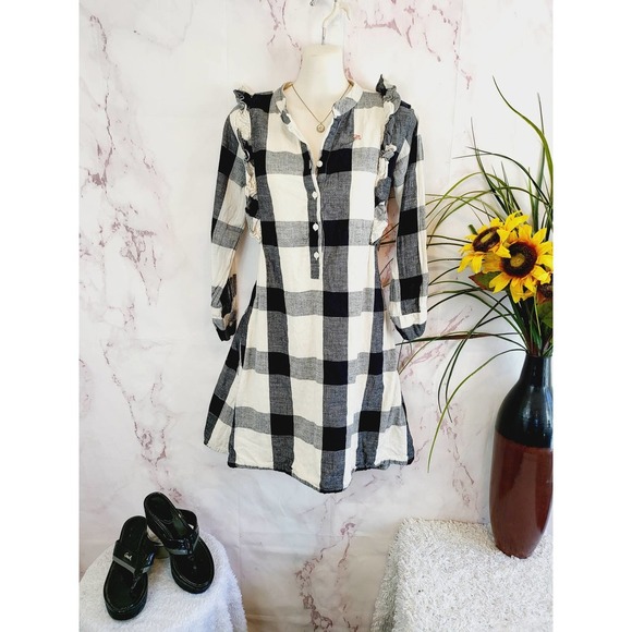 Tribe Alive Freya Ruffled Shirt Dress Size XS - Picture 5 of 11